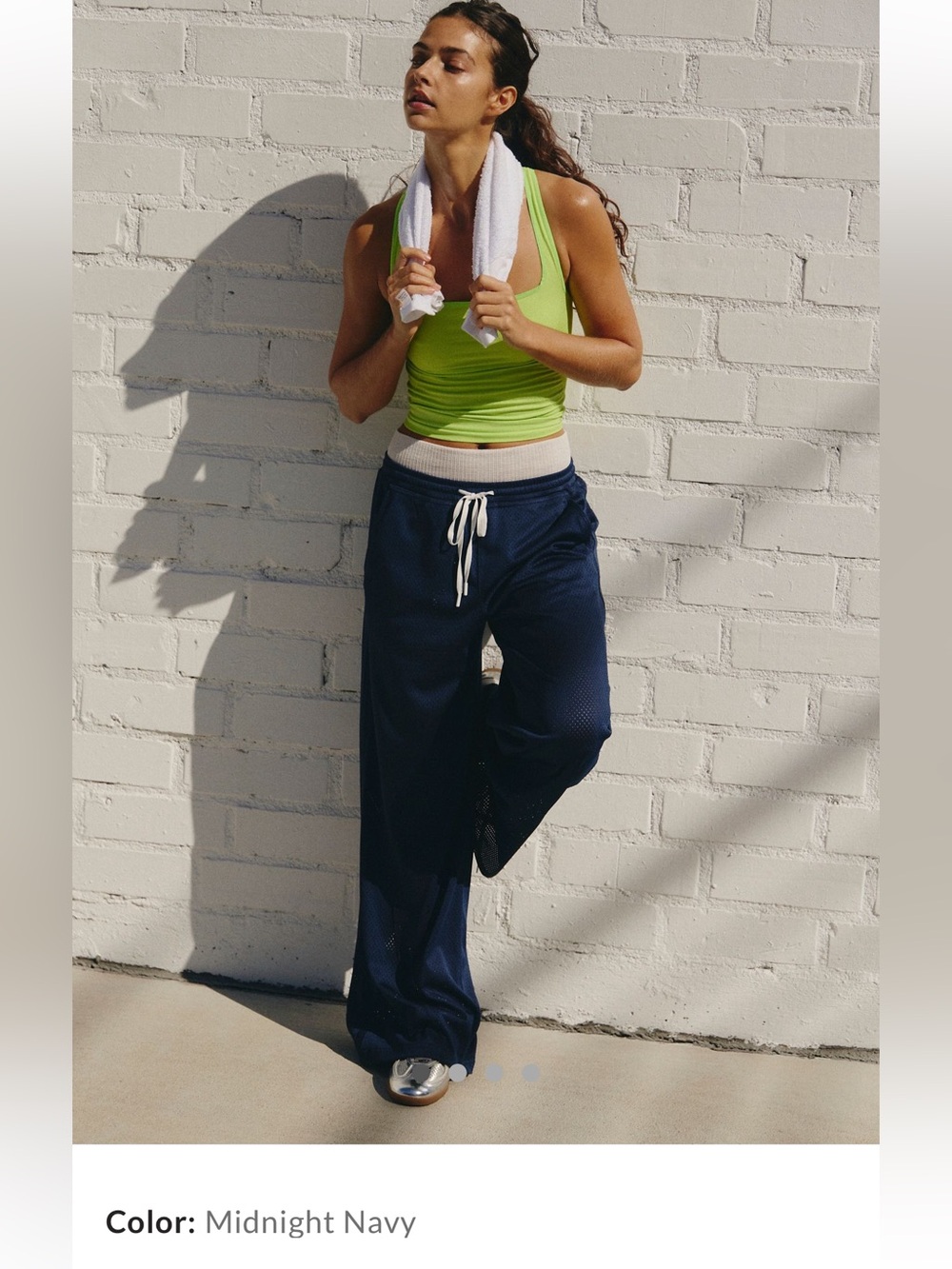 FP Movement by Free People Midnight Navy Overtime Mesh Pants